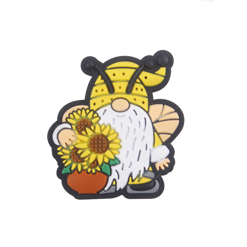Wholesale Creative Cartoon Old Man Bee Silicone Beads