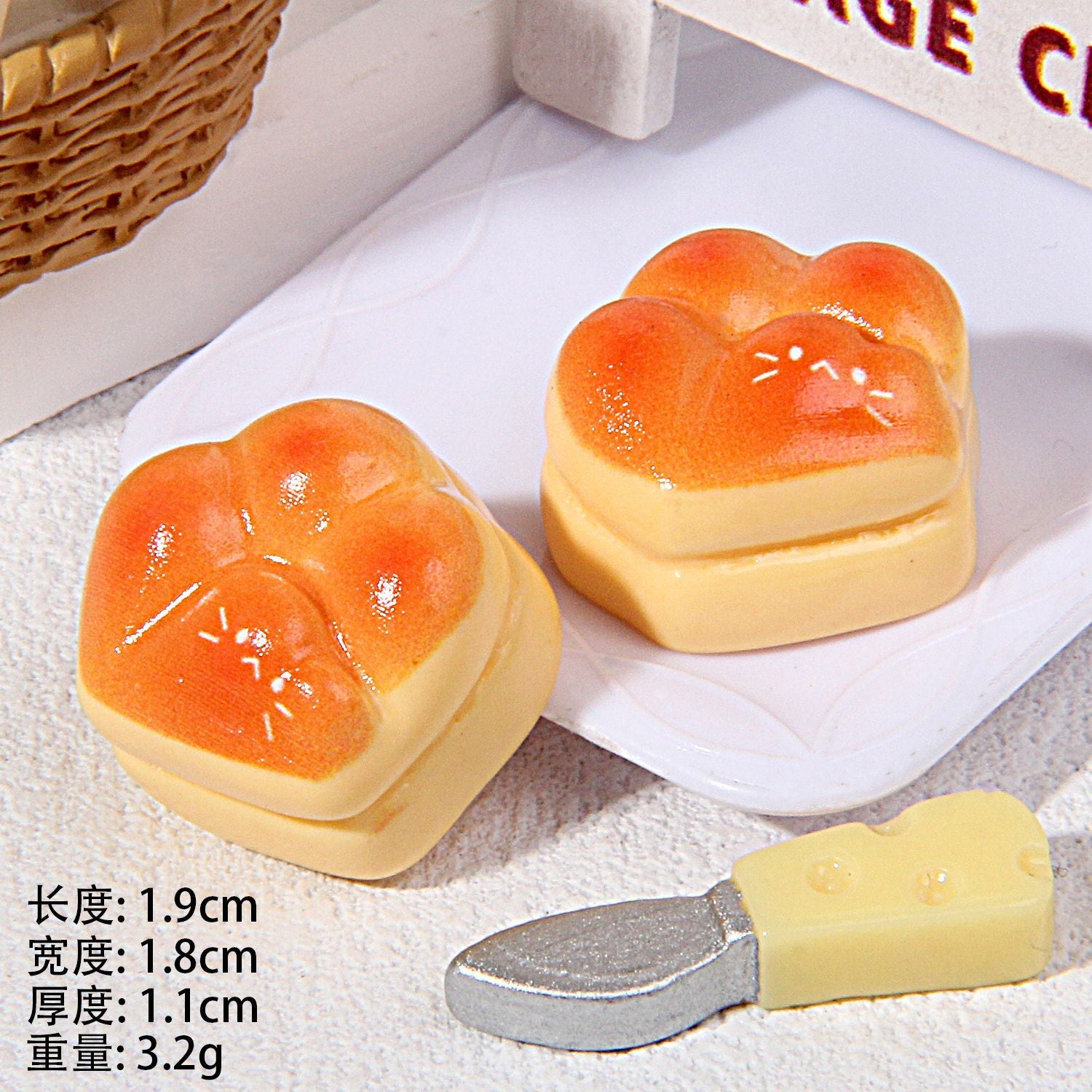 Wholesale Simulation food toy bread bakery shop ornaments No Hole