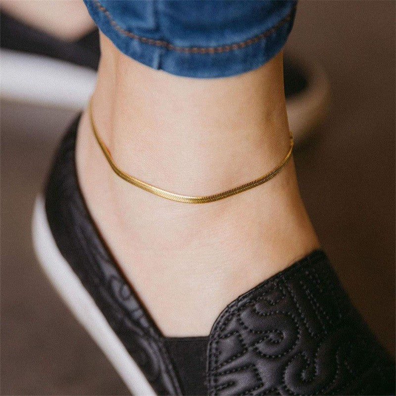 Wholesale Metal Chain Fine Fish Scale Anklets