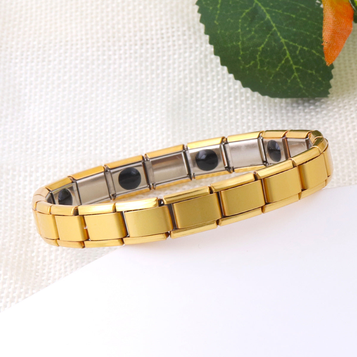 Wholesale Elastic Titanium Steel Diamond Bracelet