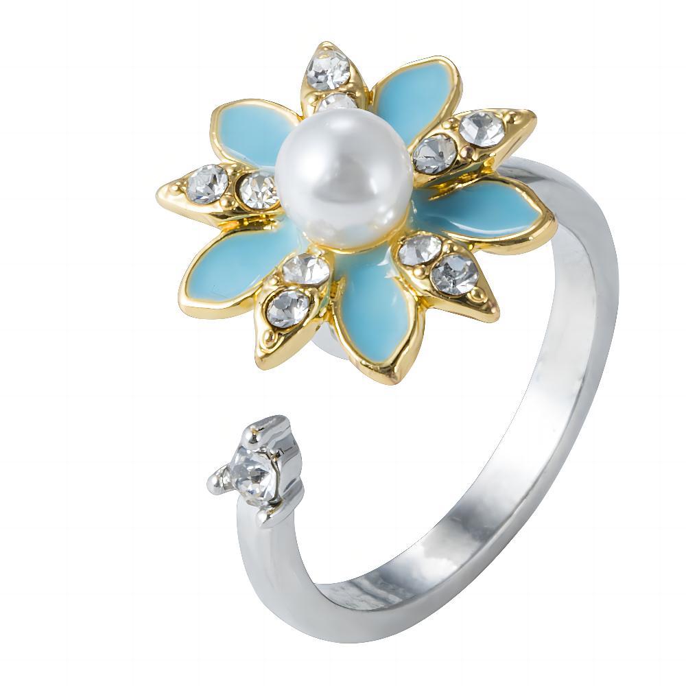 Wholesale Rotating Sunflower Daisy Adjustable rings