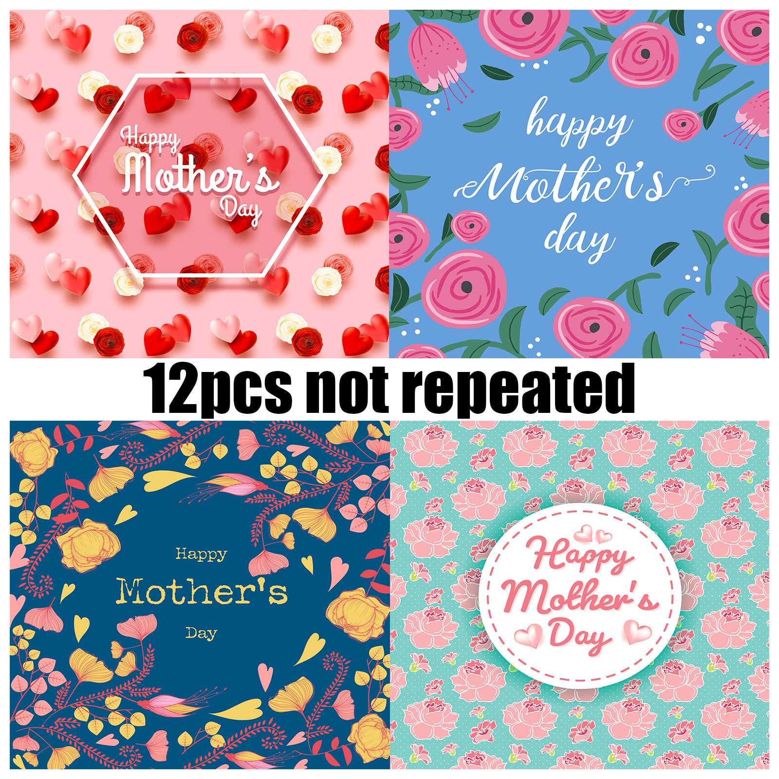 Wholesale Pink Mother's Day Material Paper