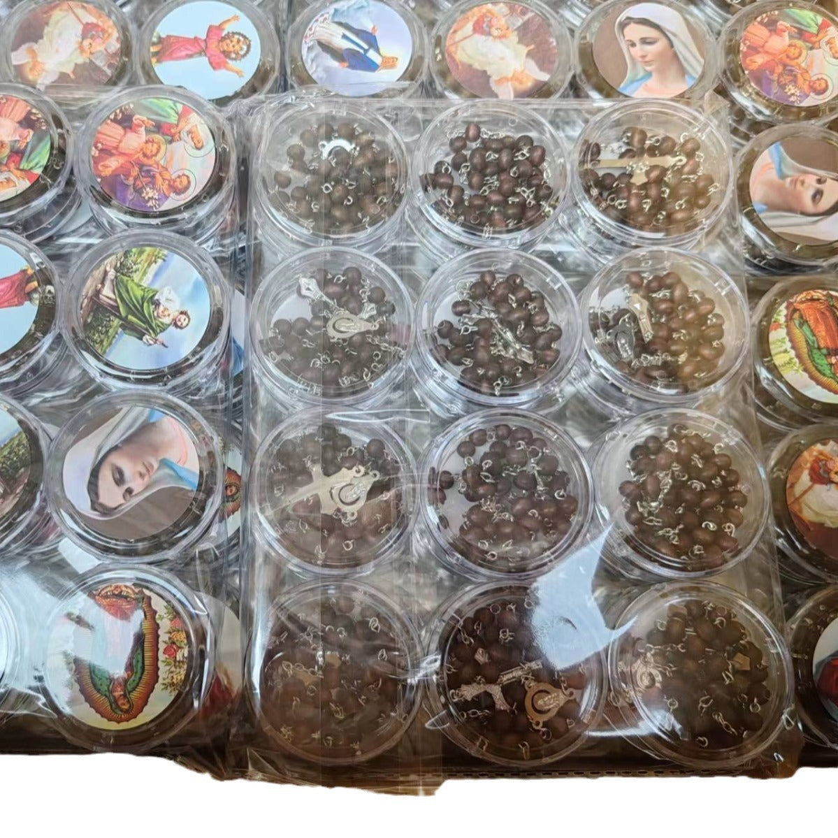 Wholesale 24pcs/pack Octagonal Box Perfume Beads Rosary Necklace