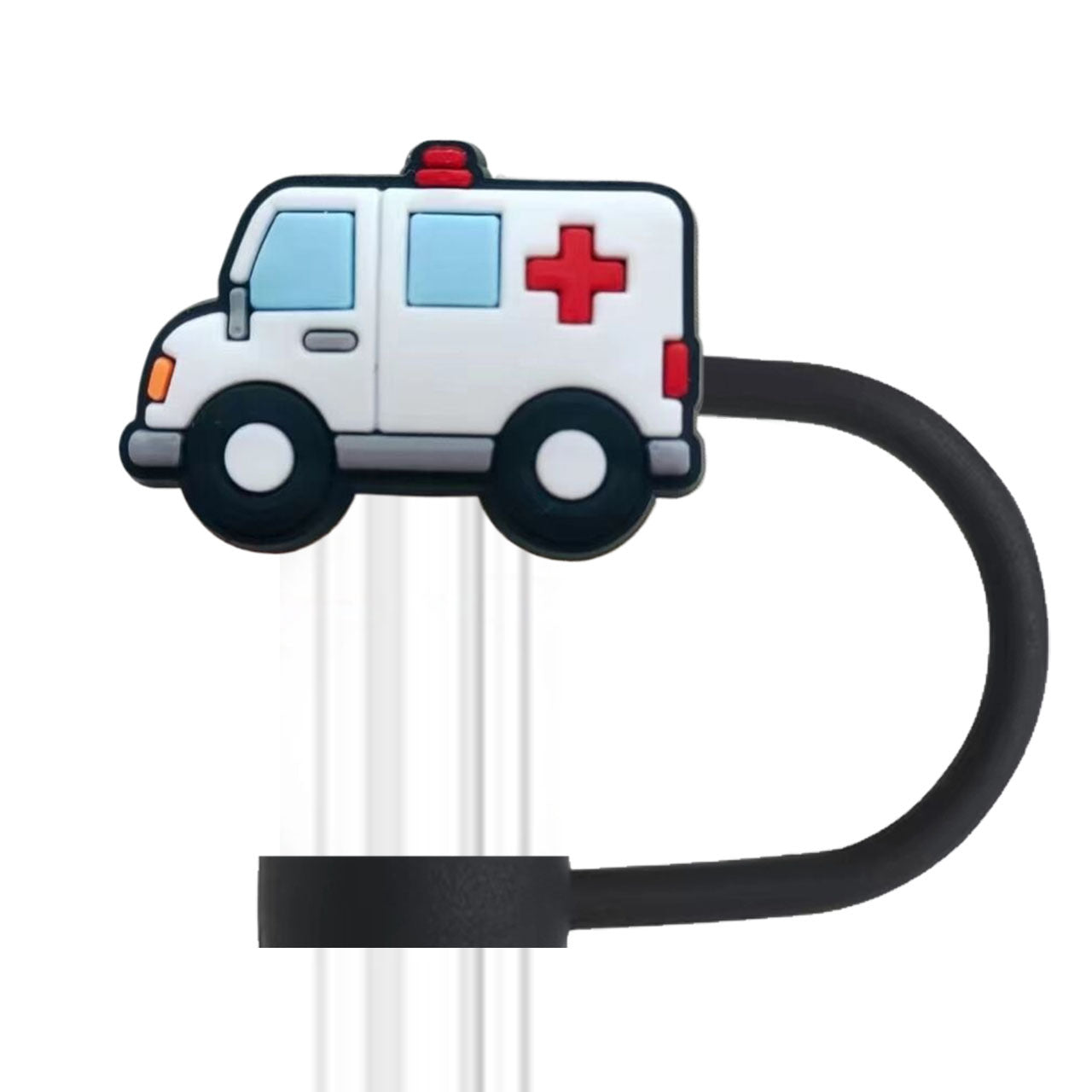 Wholesale 10pcs PVC 2-3cm Medical Series Cute Straw Cover Cup Decoration