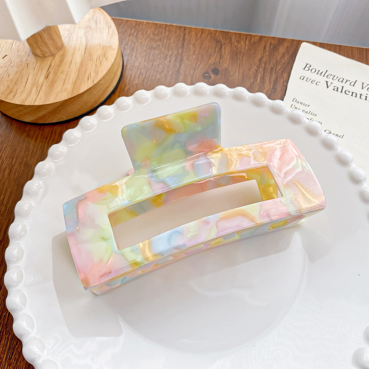 Wholesale Colorful Acetate Grippers Hair Clips