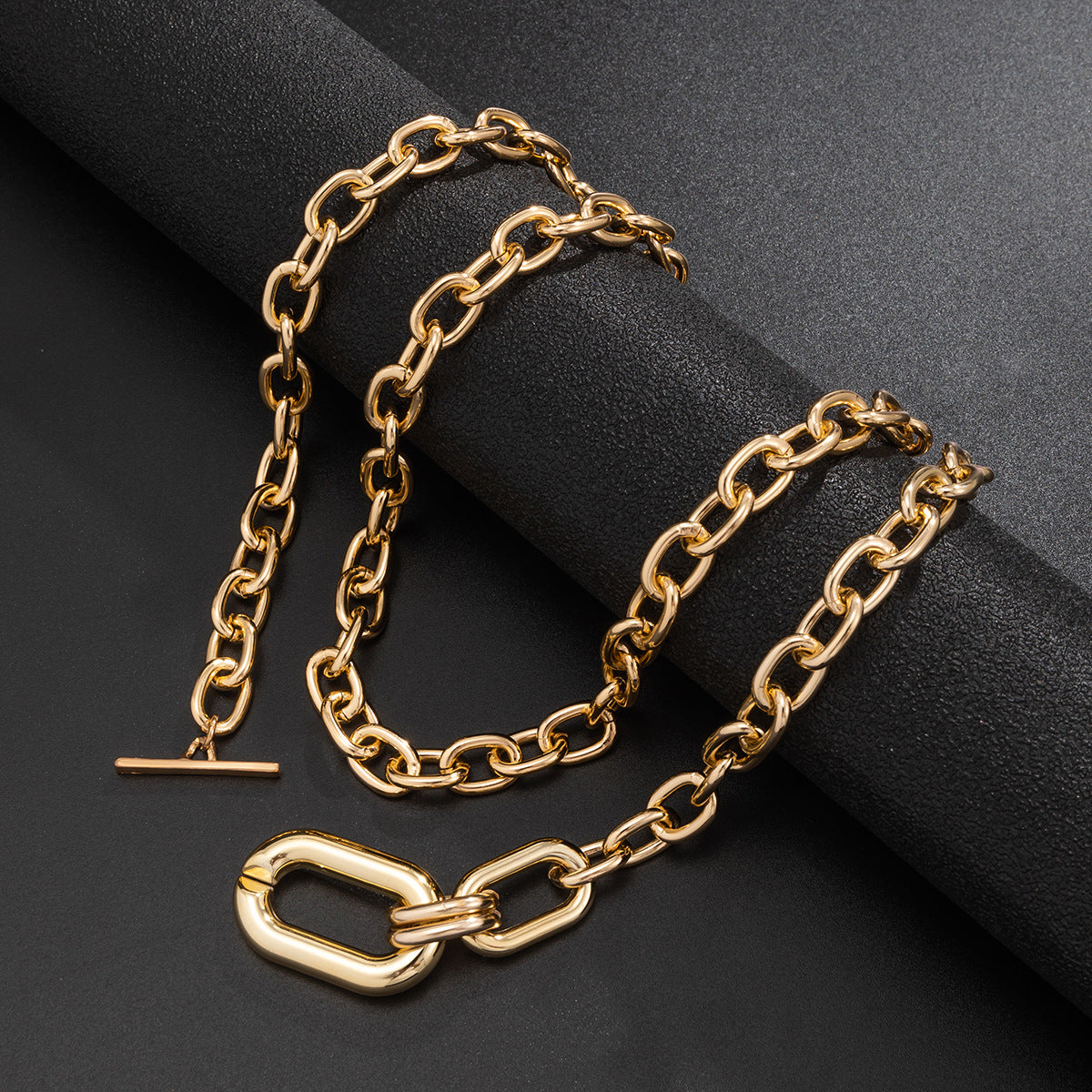 Wholesale Aluminum Chain Multi-layer Alloy Necklaces