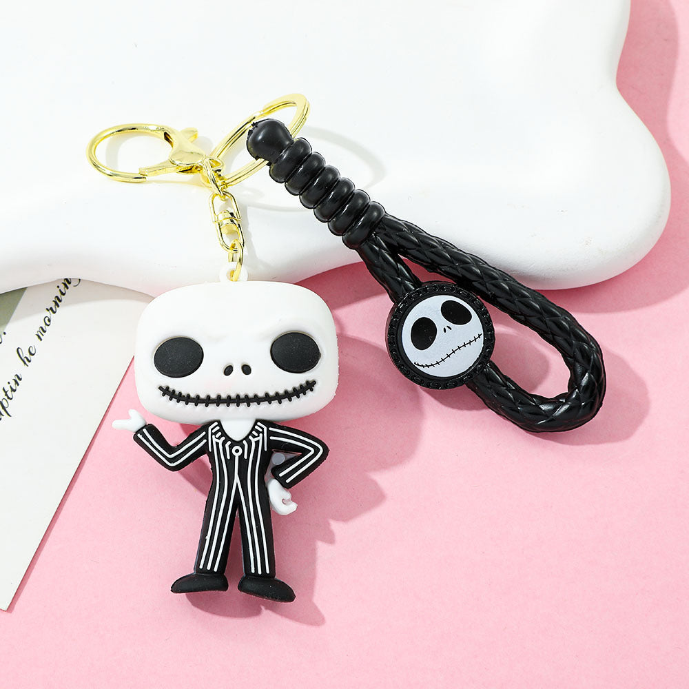 Wholesale PVC Keychain  Skull Design Cute Car Key Accessory Gift For Fans