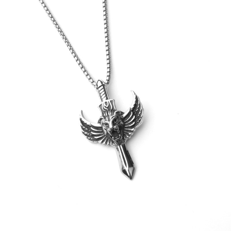 Wholesale Punk Retro Skull Coffin Pendant Necklace Stainless Steel Gothic Fashion Accessory For Gift And Layering