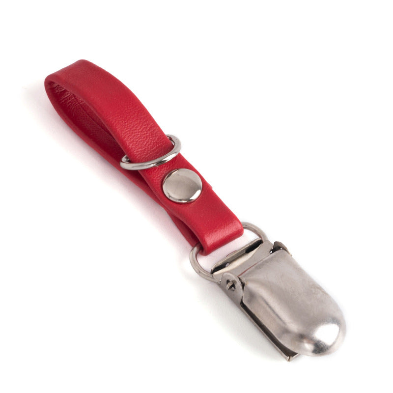 Wholesale 100pcs Creative Colorful Keychain PU Leather Duckbill Keychain