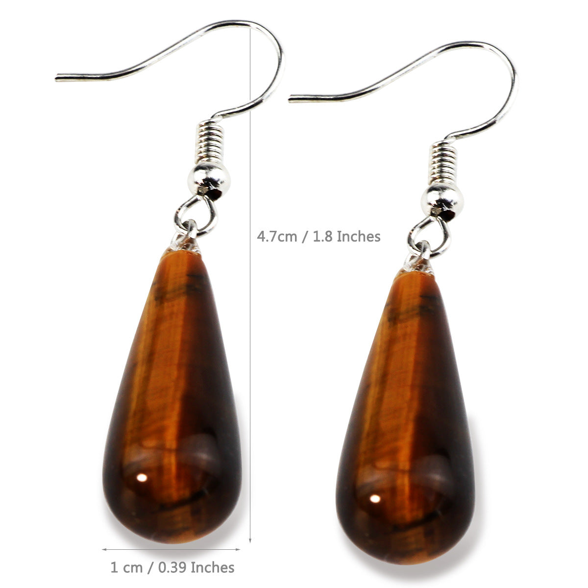 Wholesale  Water Drops Natural Stone Pendant Earrings