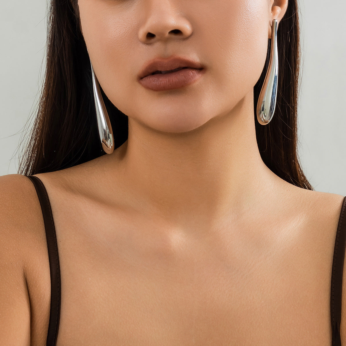 Wholesale Exaggerated Water Drop Punk Style Alloy Necklaces