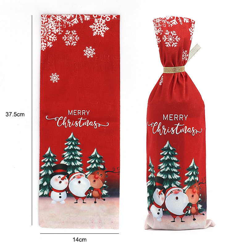Wholesale Christmas decorations faceless doll wine bottle cap  decoration