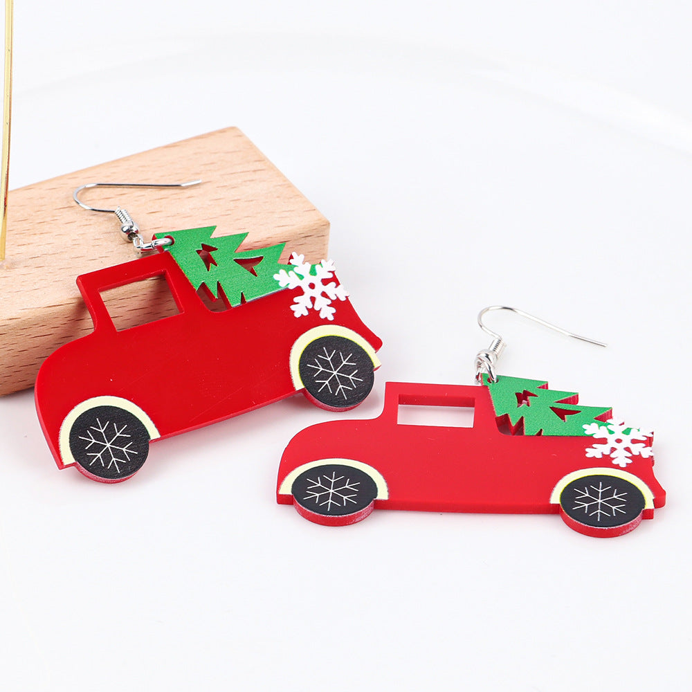 Wholesale Christmas Party Funny Acrylic Earrings
