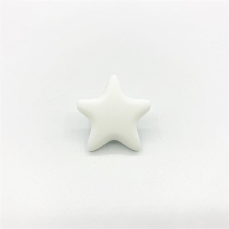 Wholesale10PCS  Pentagram DIY Silicone Beads