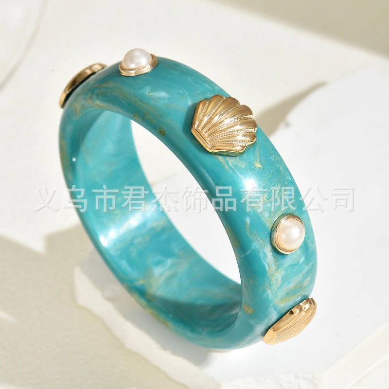 Wholesale Resin Pearl Shell Bracelet
