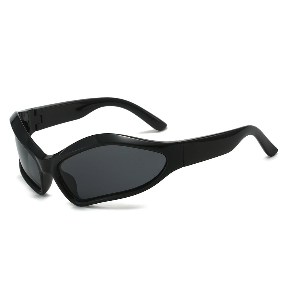 Wholesale Y2K Personalized Oval Color Matching Sunglasses