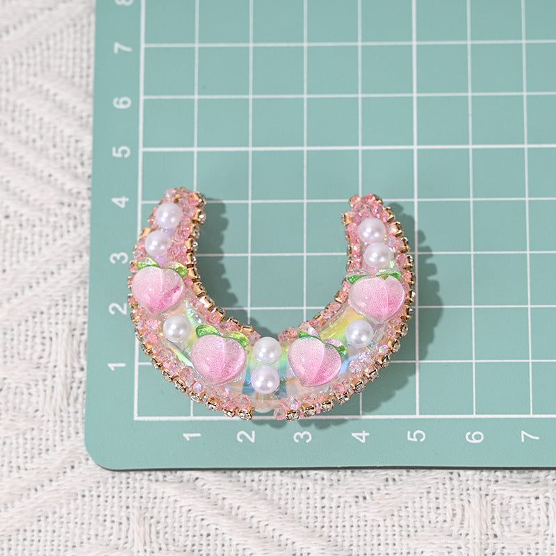 Wholesale Fruit Moon with Perforated Acrylic Beads