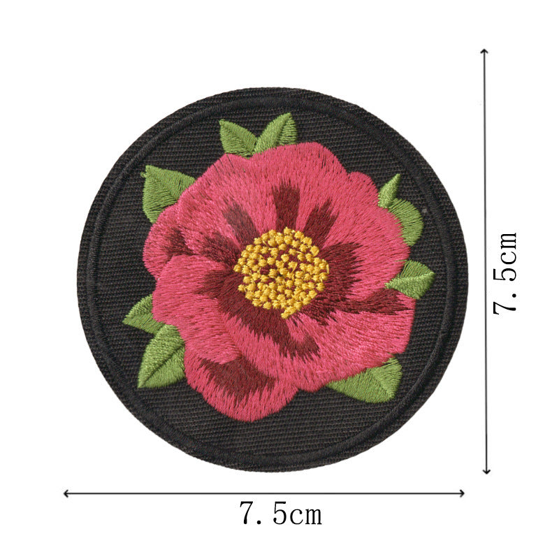 Wholesale Ethnic Style Floral Embroidery Patches Set Of 9 DIY Craft Supply For Coat Decoration Fashion Accessory Gift