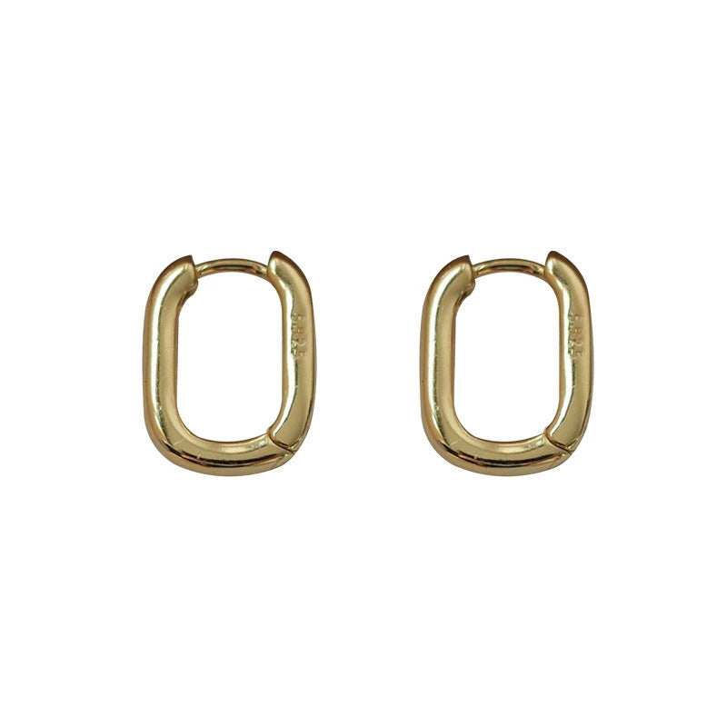 Wholesale Water droplet shaped geometric irregular circle star metal earrings