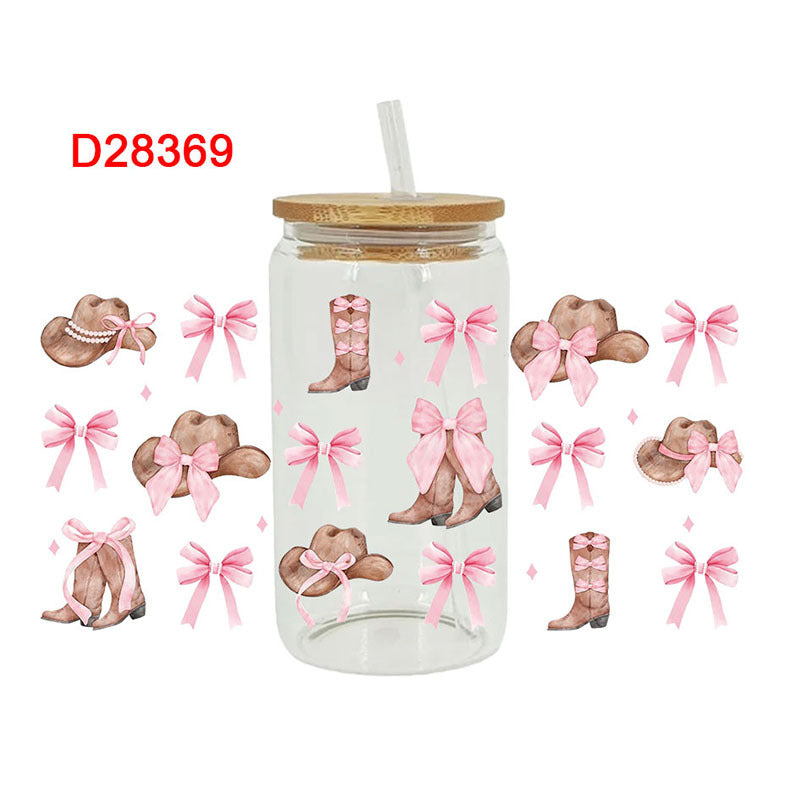 Wholesale Western Cowboy 16oz Cup UV DTF Wraps