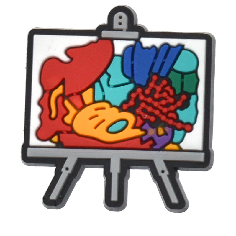 Wholesale 100PCS Cartoon Cute Cow PVC Decorations