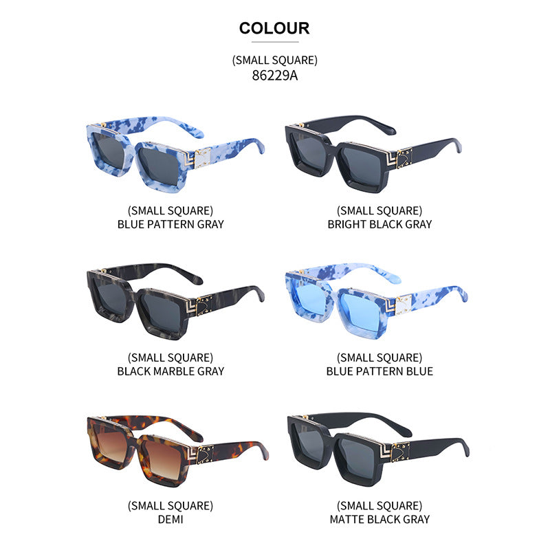 Wholesale Trendy square frame sunglasses for men and women