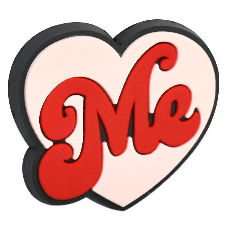 Wholesale Random 100pcs Pink heart-shaped bead  Focal Beads