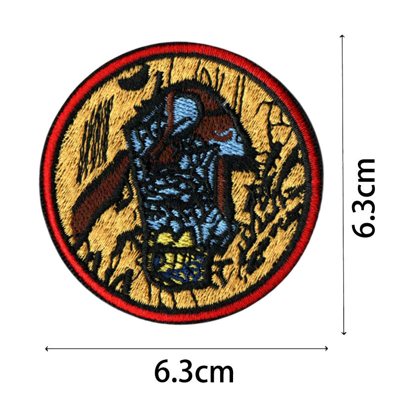 Wholesale Chic Pirate Embroidered Patch Set 9 Round Badges For Coats And Bags Fashion Accessory For DIY