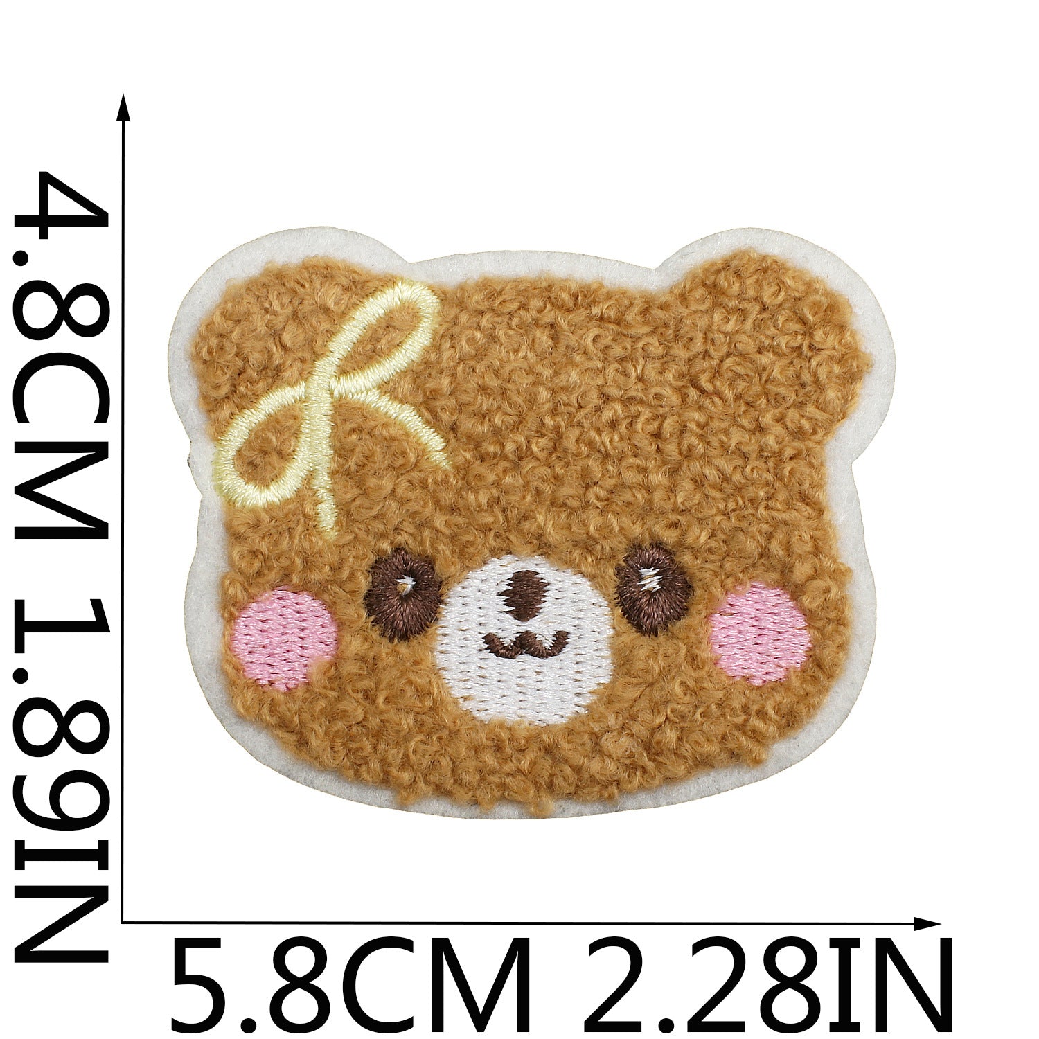 Wholesale Plush cartoon cute bear embroidery DIY Patches