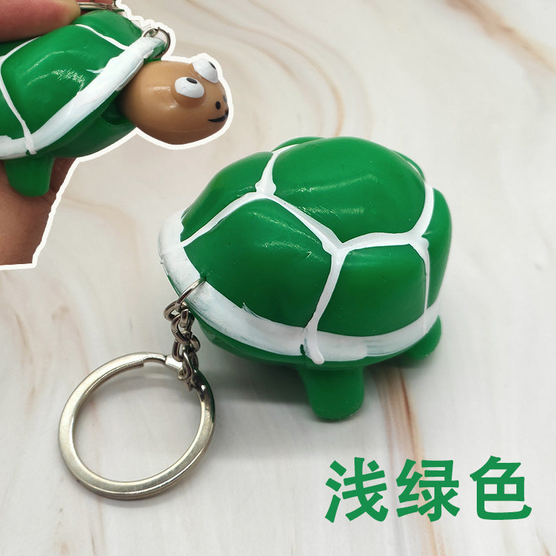 Wholesale Creative Decompression Venting Squeeze Turtle Hand Squeeze Venting Ball Keychain