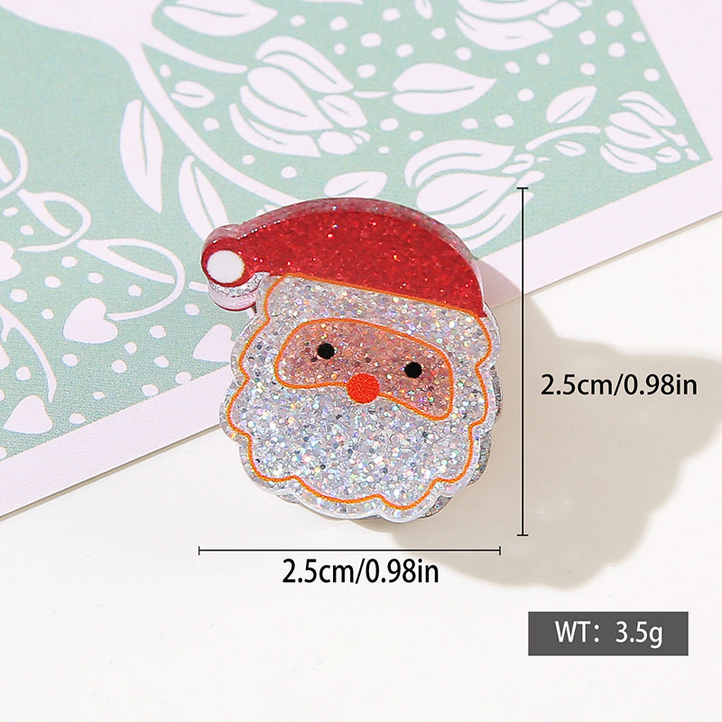Wholesale Christmas Snowman Hair Claw Clip Snowflake Gingerbread Design Stylish Hair Accessory For Party Gift And Boutique Resale