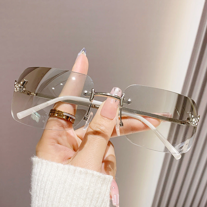 Wholesale Frameless Sunglasses Sun Protection Glasses