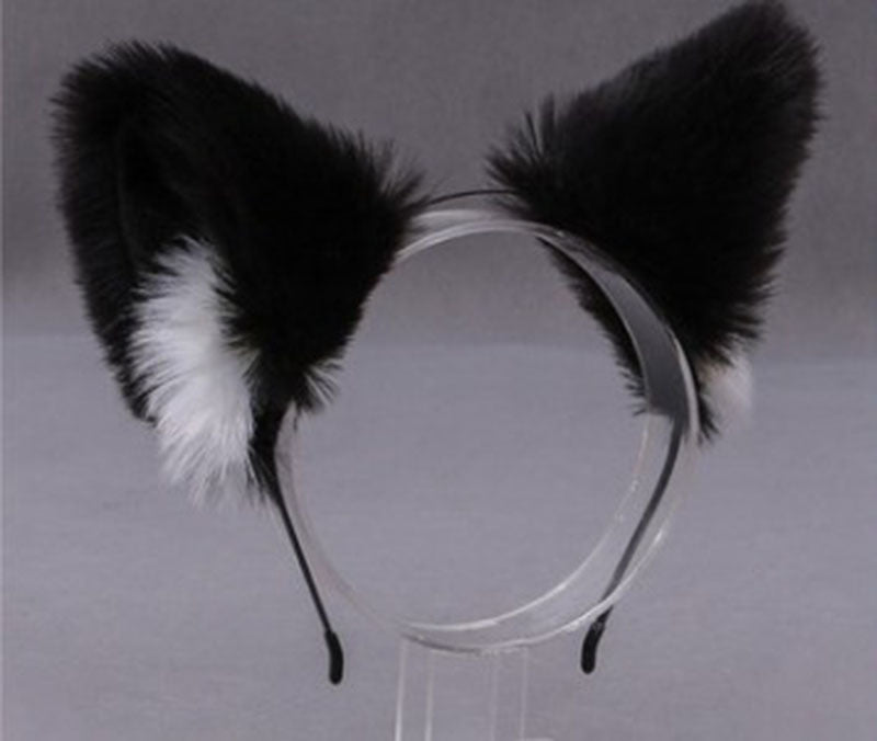 Wholesale Cat's Ears Plush Hair Hoop