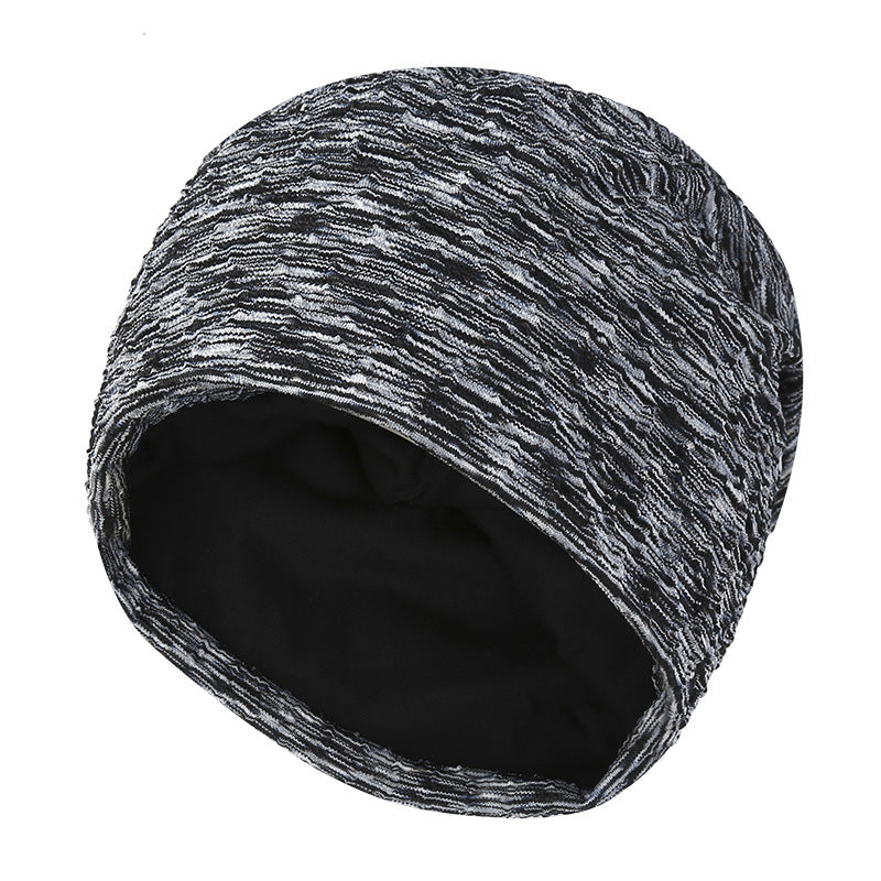 Wholesale Double Layer Thickened Warm Hat Plaid Ear Protection Pullover Hat