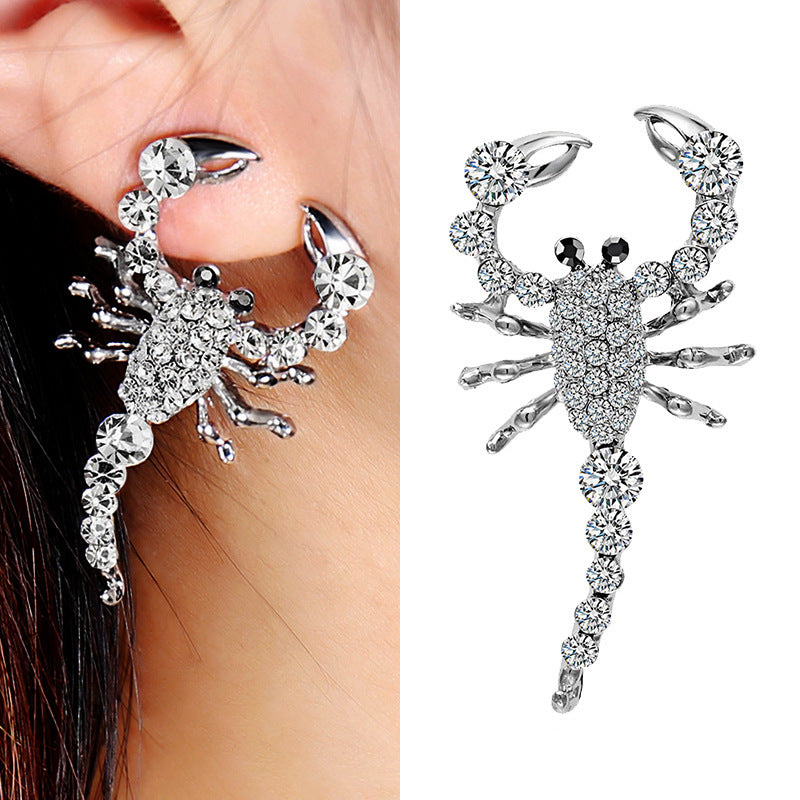 Wholesale Halloween Ghost Drip Oil Heart Alloy Earrings