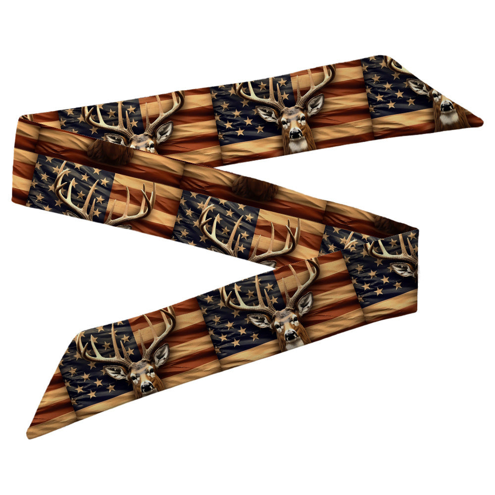 Wholesale Skull Head Silk Scarf Polyester Hair Band