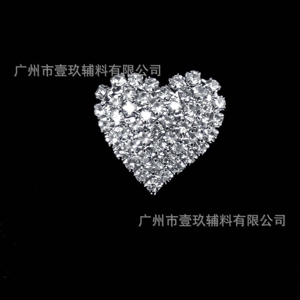 Wholesale Bow Water Diamond Crystal Chest DIY Patches