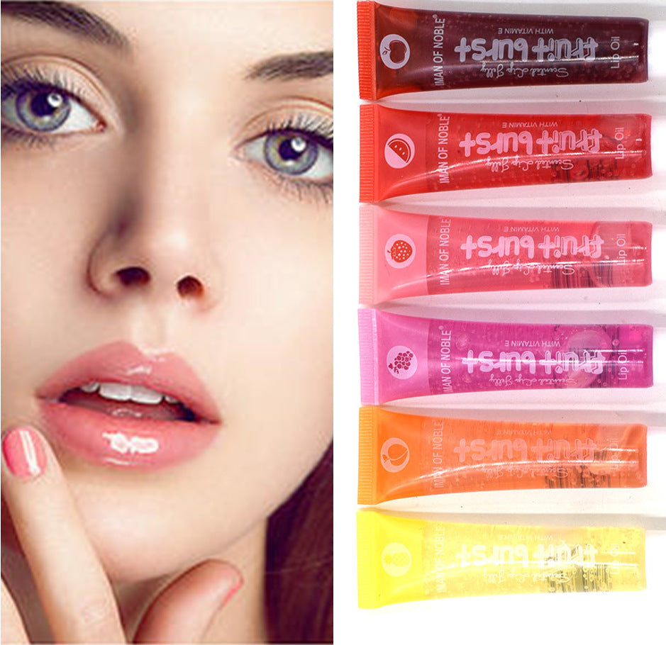 Wholesale 36pcs/pack Plastic Fruit Flavor Lip Oil