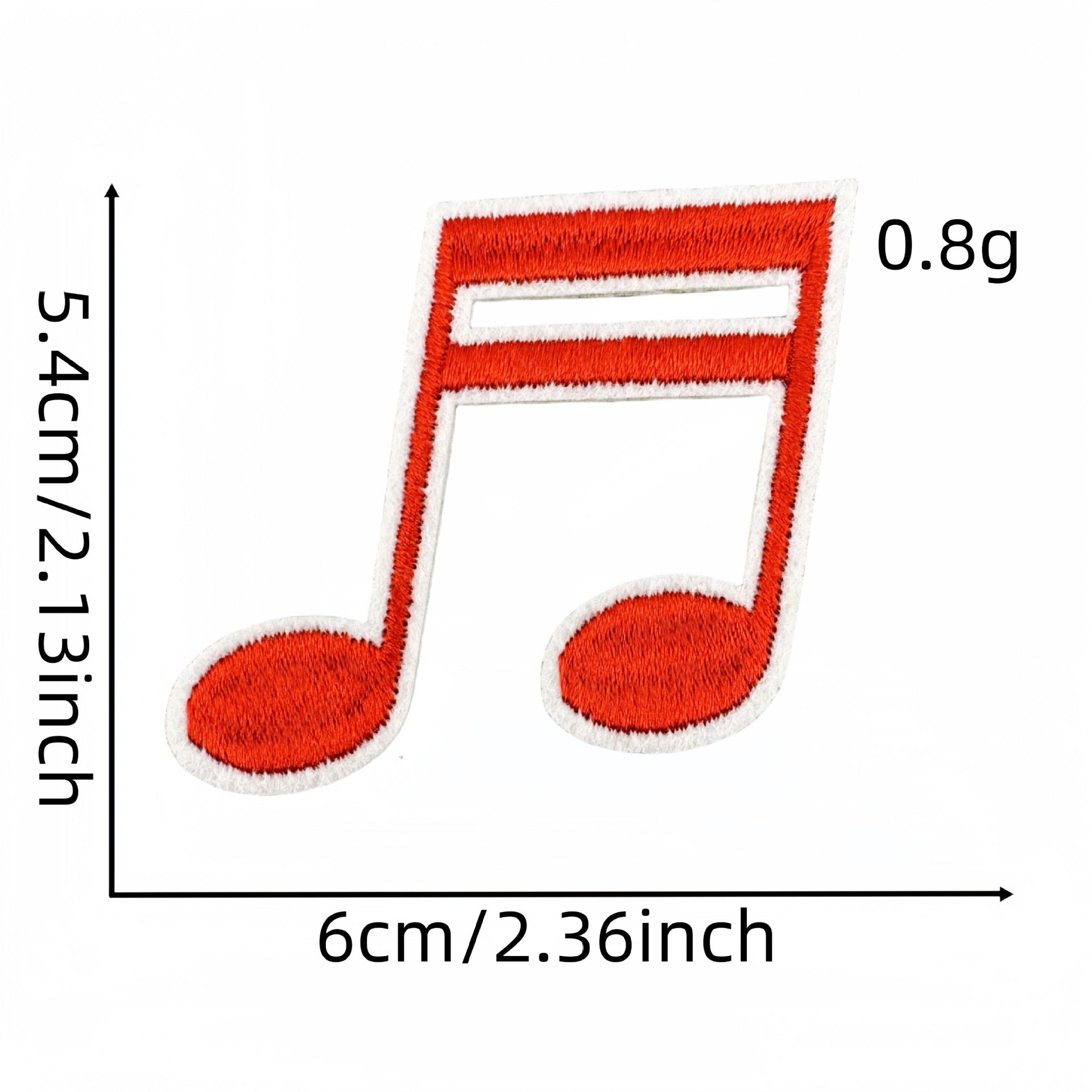 Wholesale Fashion Musical Note Iron On Cloth Patches For DIY Clothing Decoration Boutique Accessory