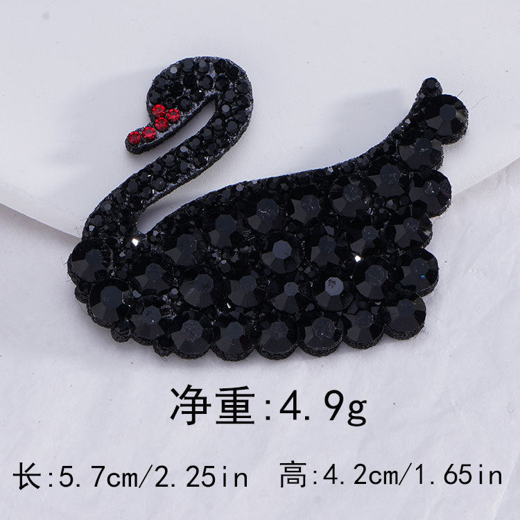 Wholesale Full Diamond Swan Water Diamond Embroidery DIY Patches