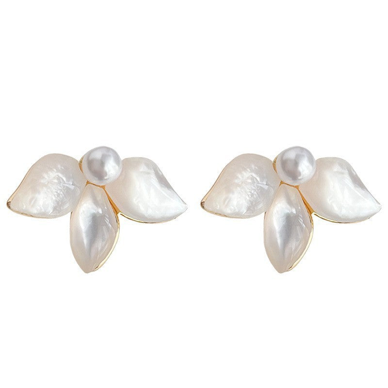 Wholesale Beimu flower shaped zircon butterfly earrings