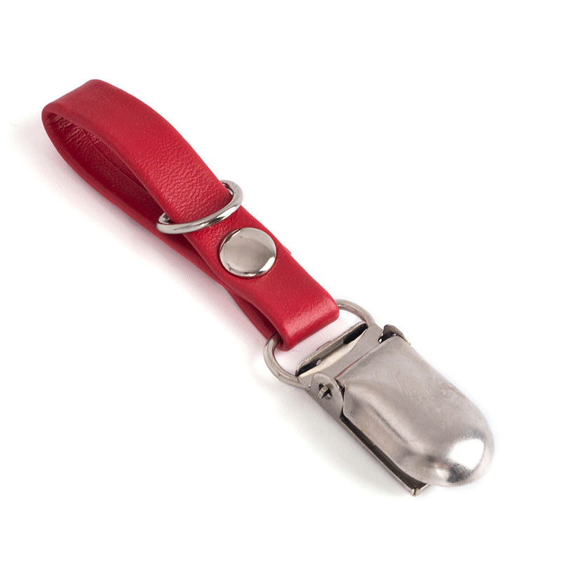 Wholesale 100pcs Creative Colorful Keychain PU Leather Duckbill Keychain