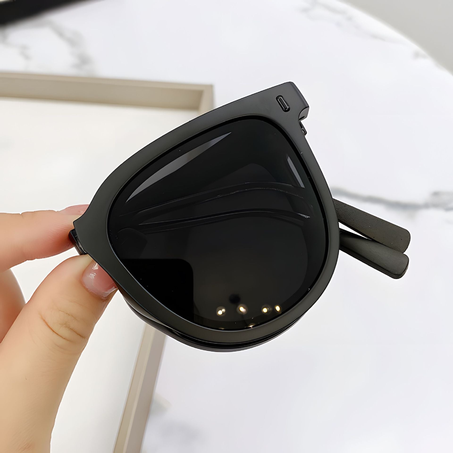 Wholesale Focus Folding sunglasses women's high-grade outdoor sun-proof sunglasses