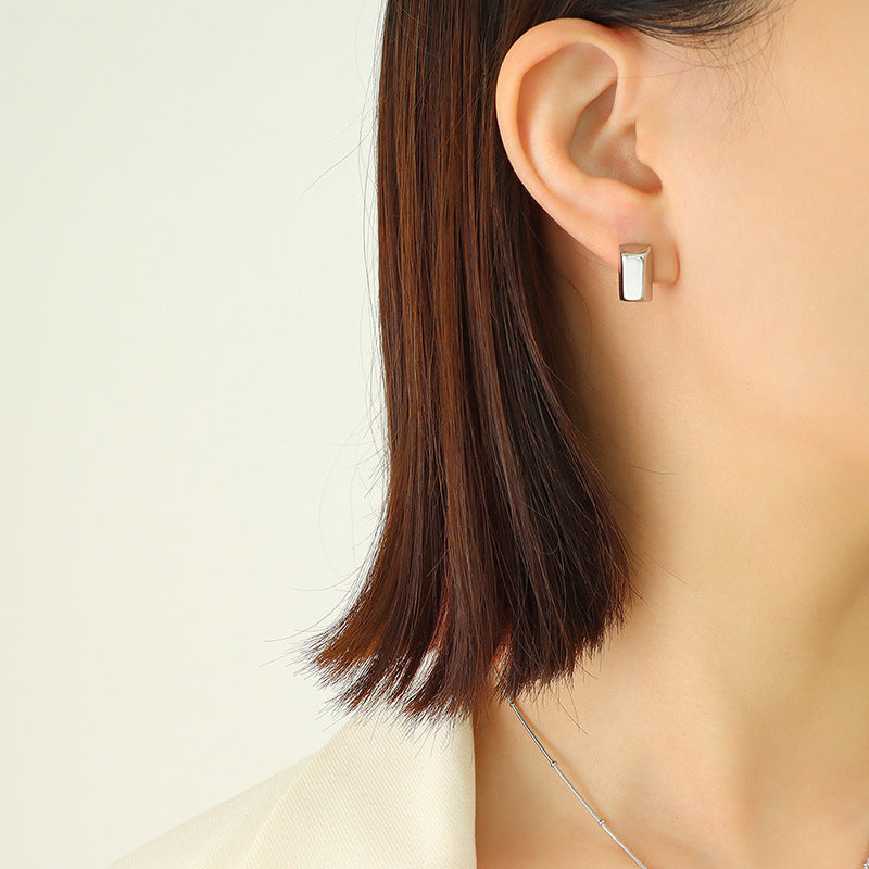 Wholesale Mini Gold Brick Snake Bone Chain Clip Beads Titanium Steel Necklaces