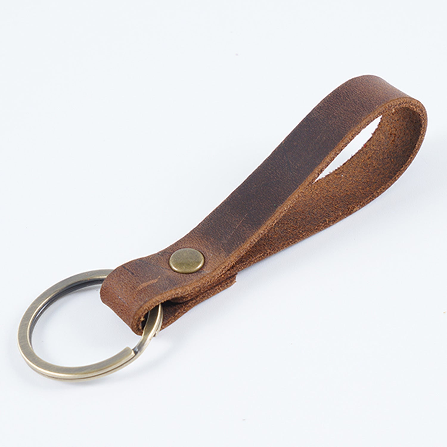 Wholesale Vintage Handmade DIY Leather Keychain