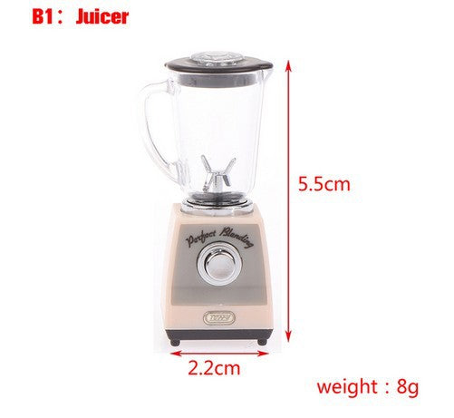 Wholesale 1:12 miniature model scene food play micro juicer coffee machine