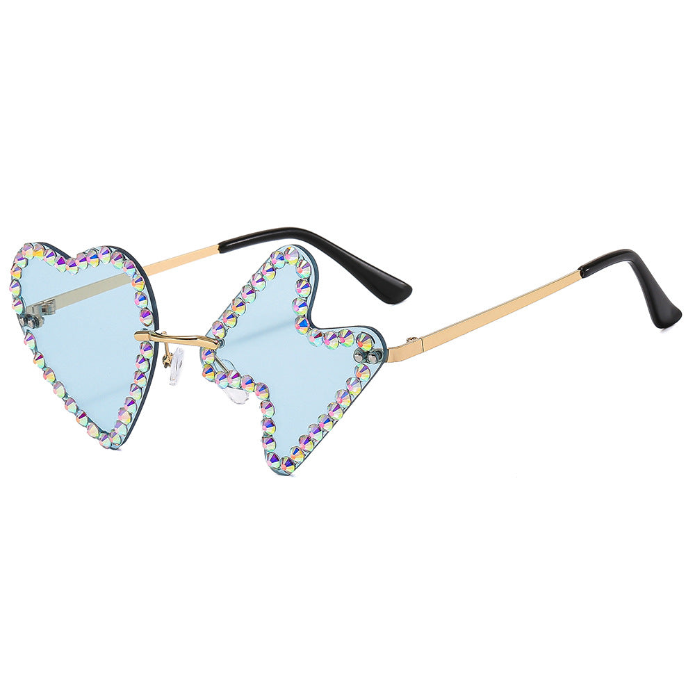 Wholesale PC Frameless Diamond Sunglasses