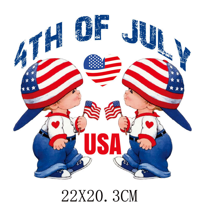 Wholesale Independence Day Hot Stamping StickerUV DTF Ready to Press Transfers Wraps