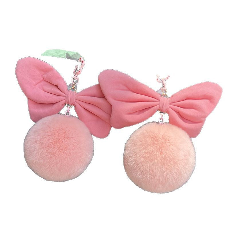 Wholesale Hairball pendant large bow keychain