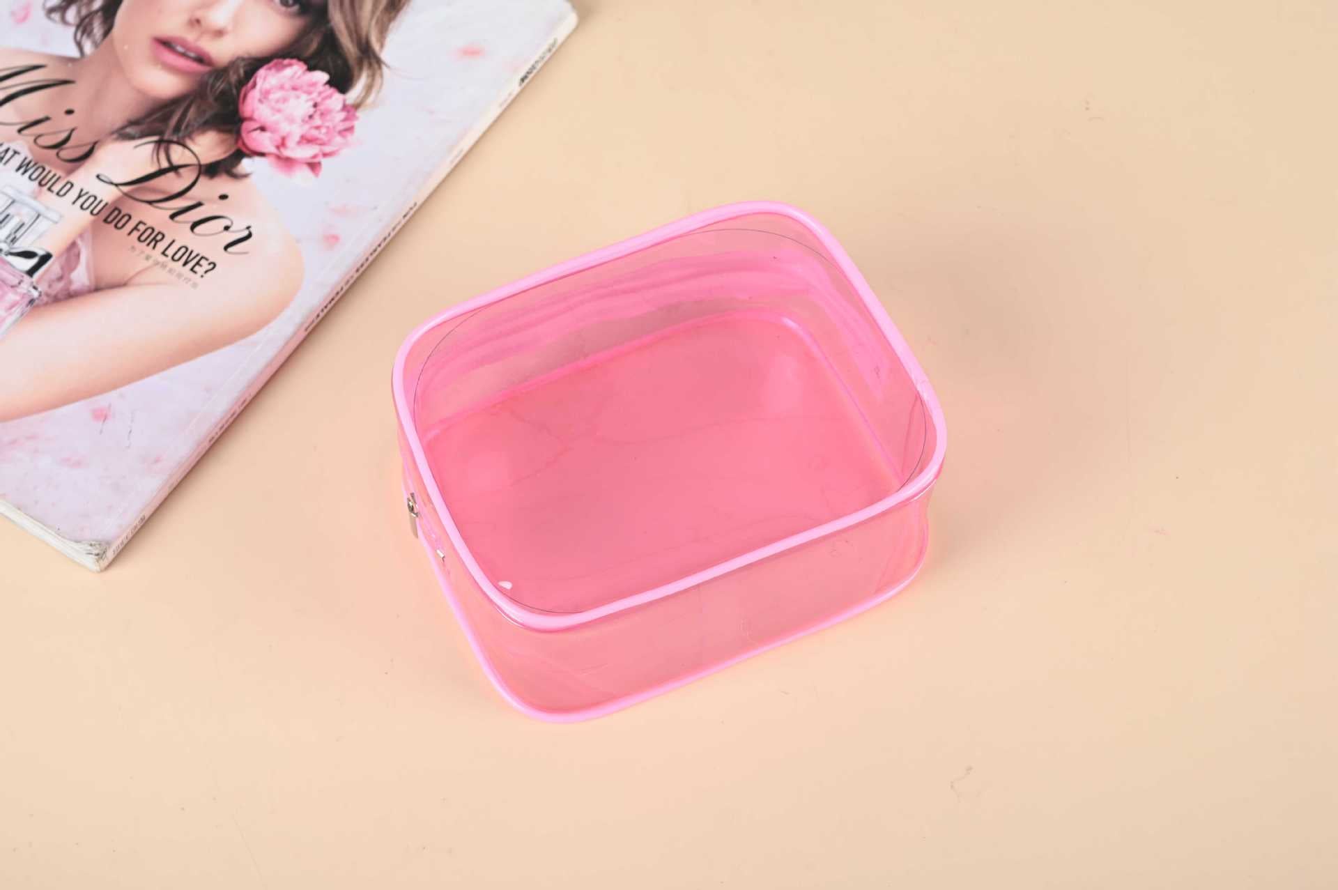 Wholesale Colorful Three-dimensional PVC Cosmetic Bag Portable Wash Storage Zipper Bag